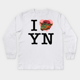 I Love Yew Nork Kids Long Sleeve T-Shirt